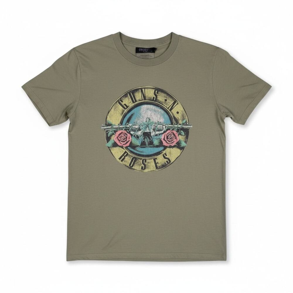 Guns N' Roses Bullet Logo Band T-Shirt Men's Medium Hard Rock Heavy Metal Punk